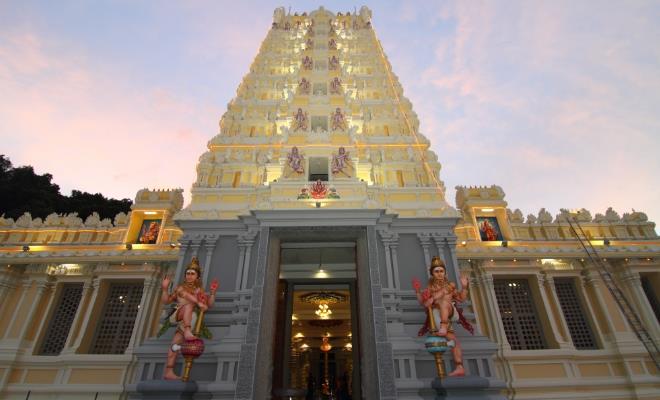 Waterfalll Hilltop Temple (Arulmigu Shree Balathandayuthapani Hilltop Temple Penang)