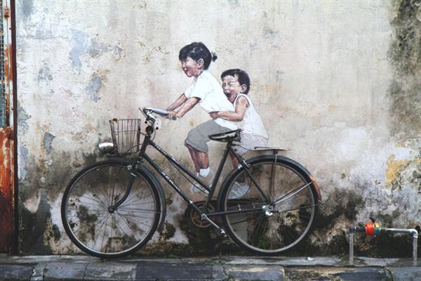 Kids on Bicycle (Marking George Town)
