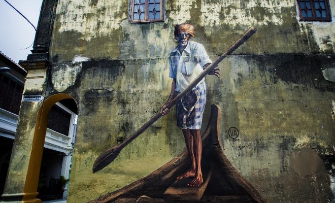 The Indian Boatman (Marking George Town)